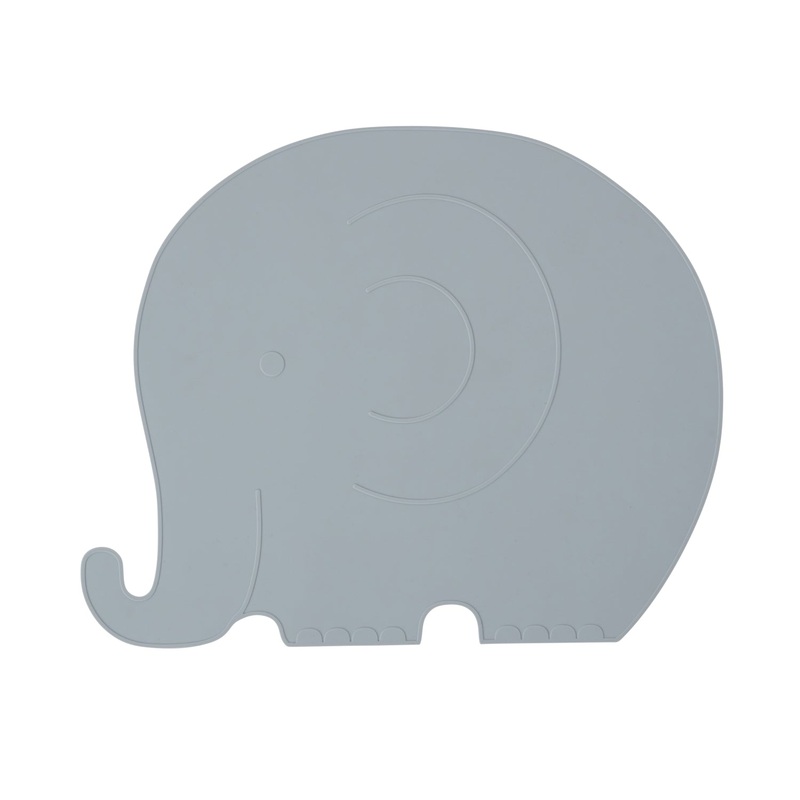 OYOY Placemat Henry Elephant Pale Blue