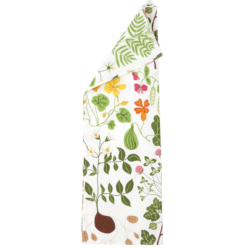 Klippan Leksand Cotton Tea Towel white