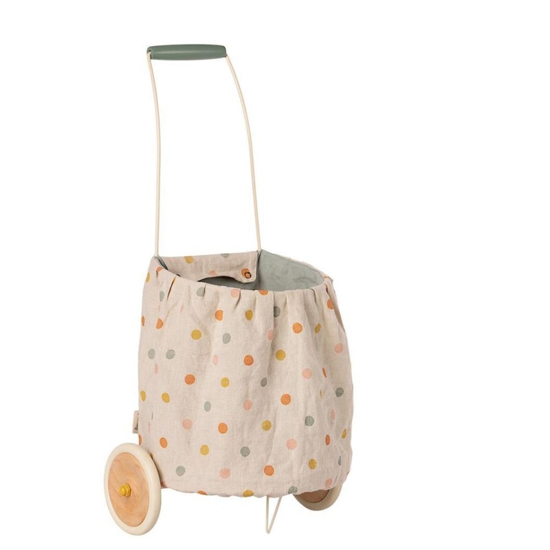 Maileg Trolley Multi Dots Blue
