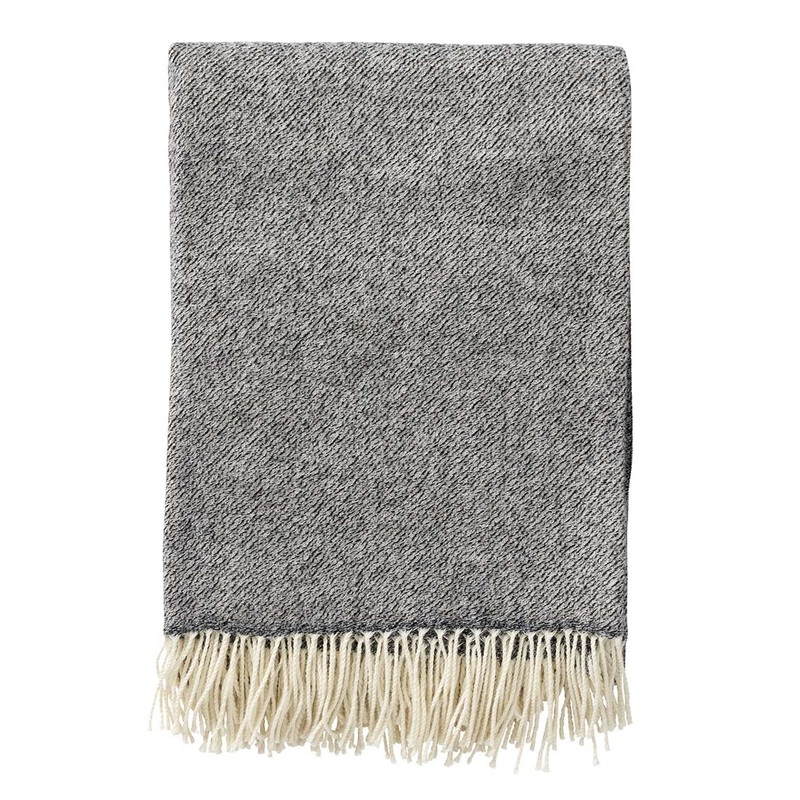 Klippan Storm Cashmere-Merino Blanket Black