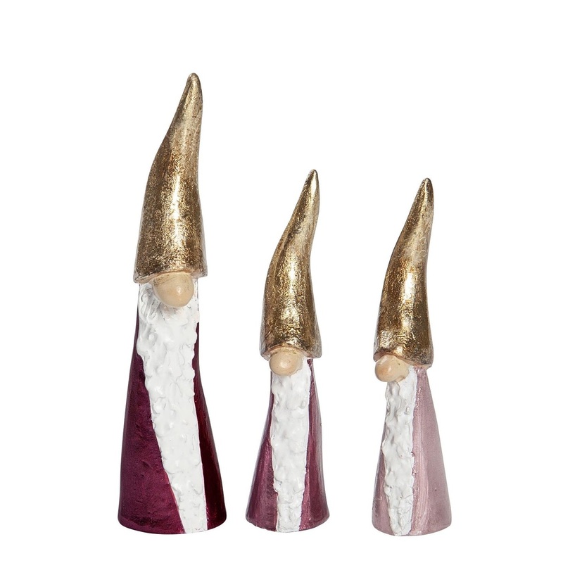 Naasgransgarden Tall Santa pink 3pcs 7-9cm