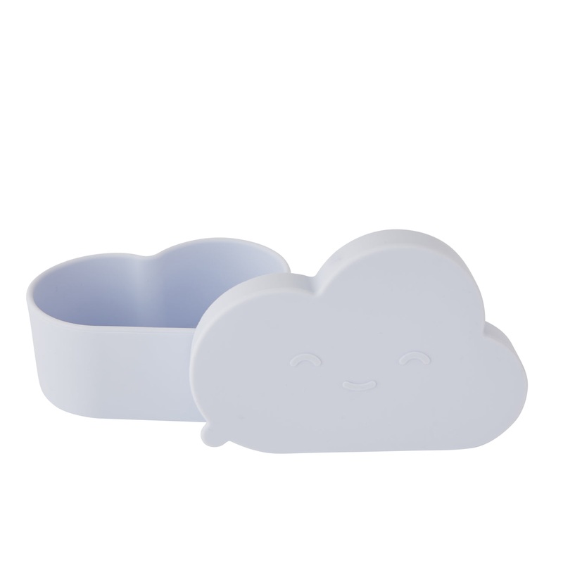 OYOY Cloud Silicone Kids Snack Bowl Blue