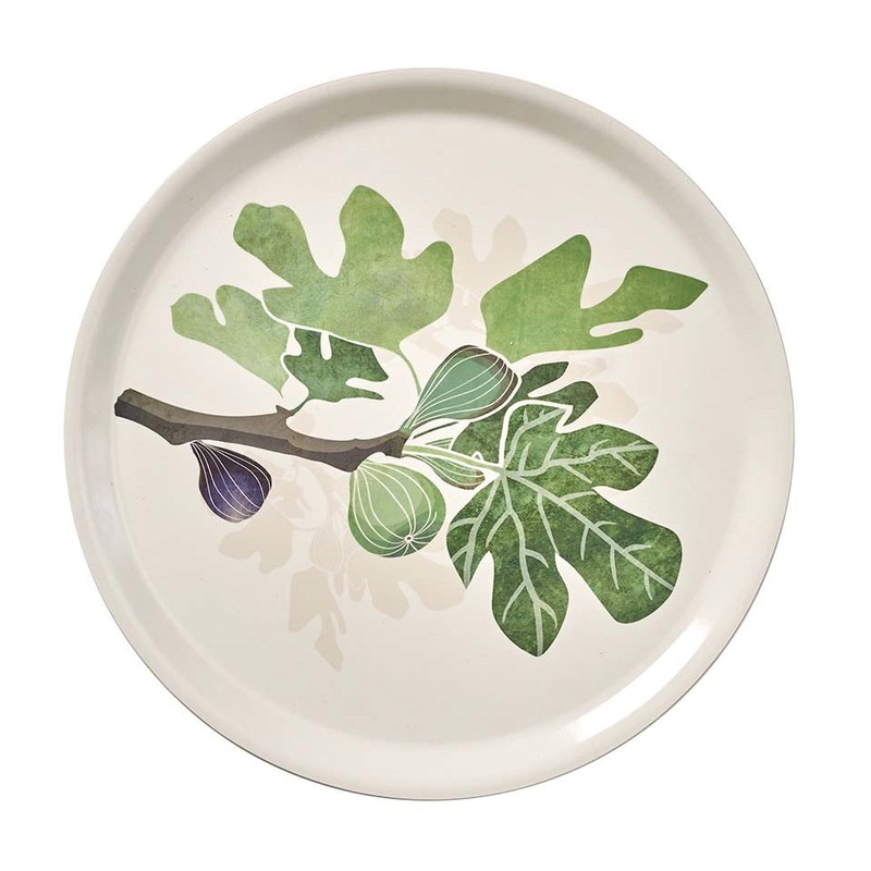 Klippan Figs Wooden Tray Round