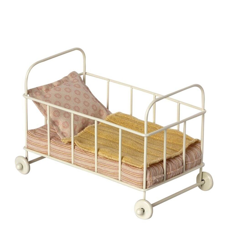 Maileg Cot Bed Micro Rose