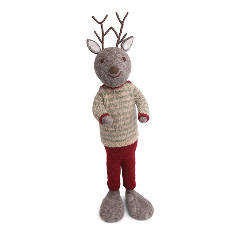 Gry & Sif Deer Boy Extra Large Grey w/pants & sweater