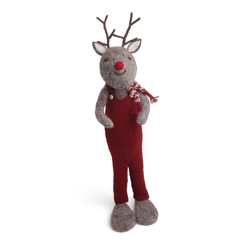 Gry & Sif Rudolf Extra Large Grey w/Red Pants