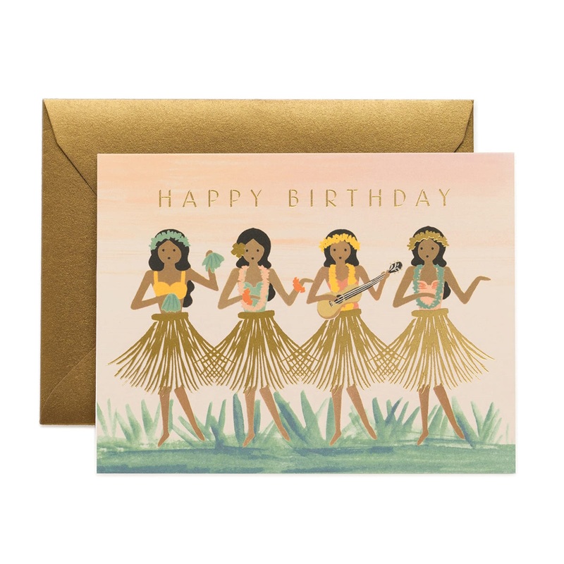 Hula Birthday Card