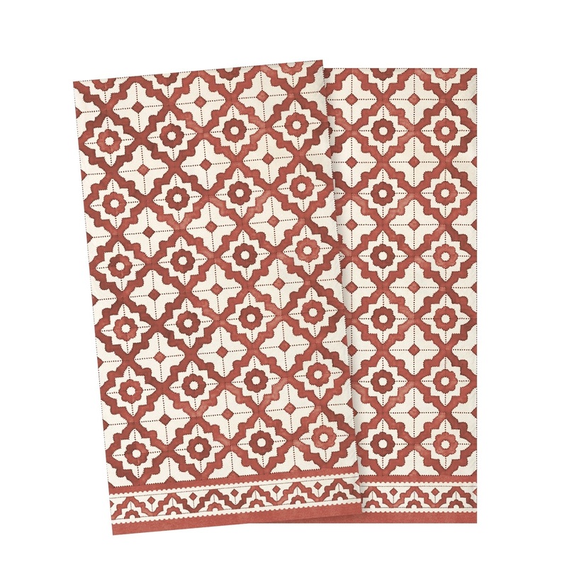 Maileg Napkin Mosaic Large Red