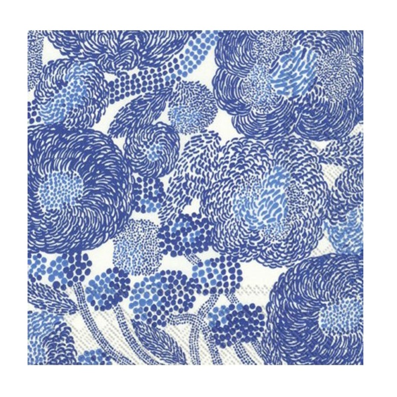 Marimekko Mynsteri Napkin cream blue