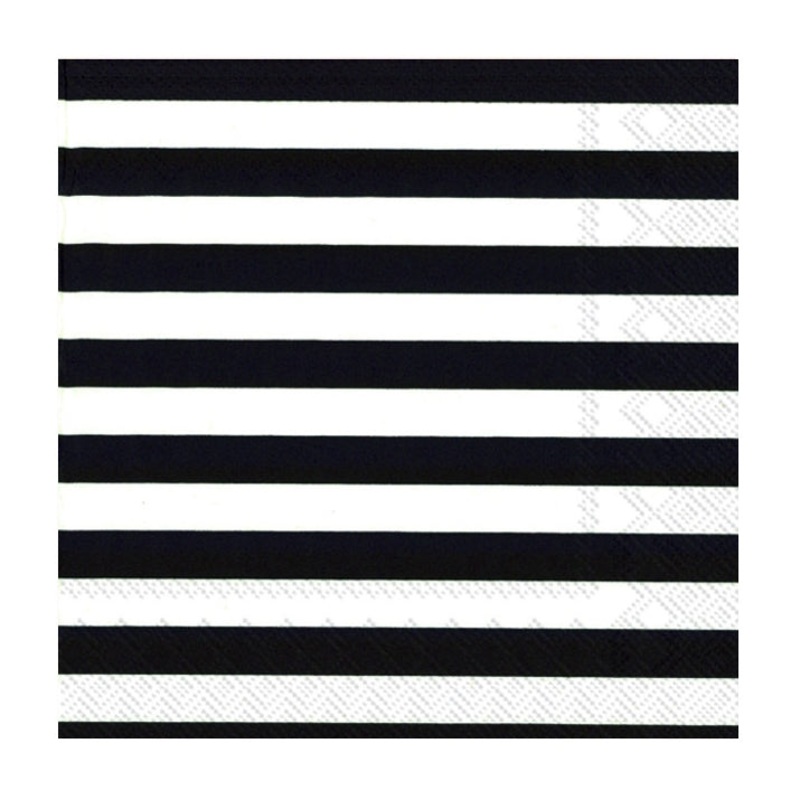 Marimekko Tasaraita Black Napkin