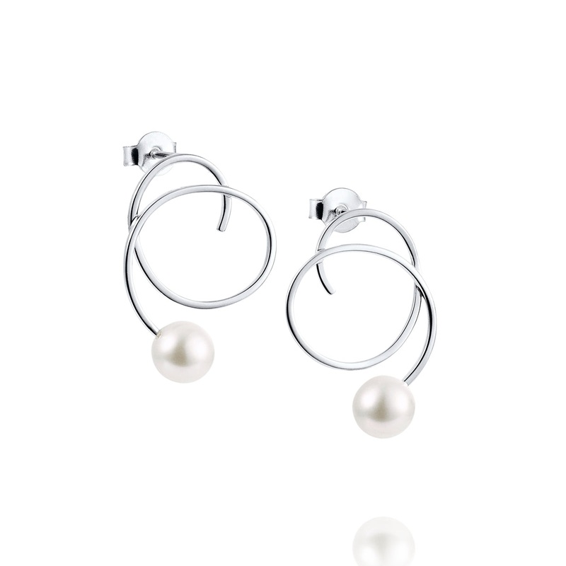 Efva Attling Little Curly Pearly Earrings