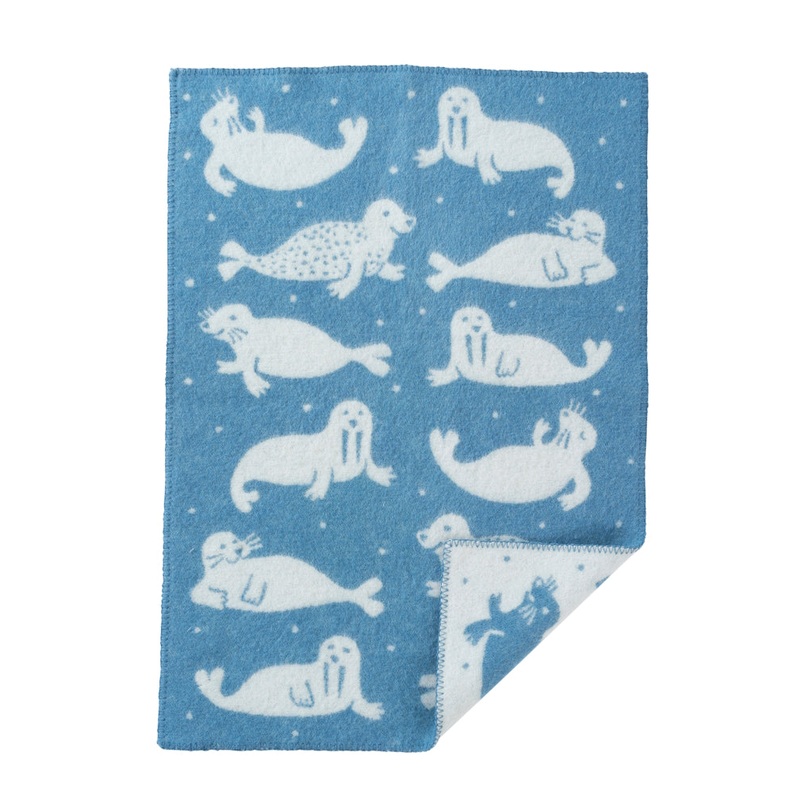 Klippan Seal Eco Wool Baby Blanket
