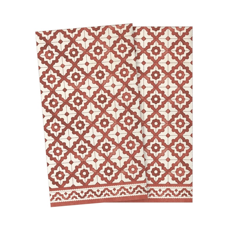 Maileg Napkin Mosaic Small Red